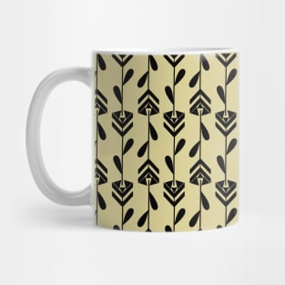 Black floral seamless pattern Mug